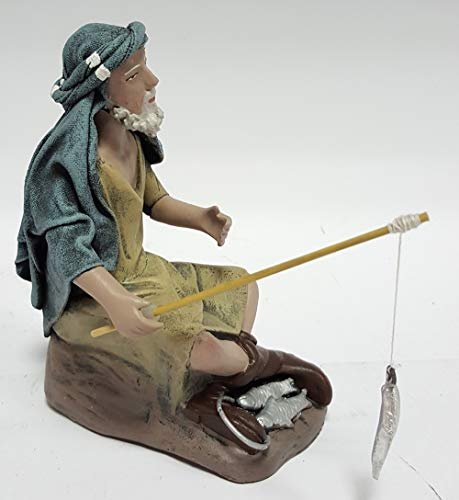Arte Pesebre - Pastor Pescador, para Figuras de 14 cm