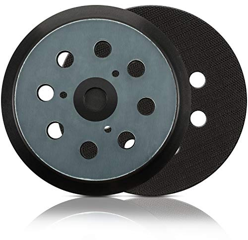 2 Stück 12,7 cm 8 Löcher Ersatz-Schleifpad Klett-Schleifpad Ersatz kompatibel mit Makita BO5010, BO5030K, BO5031K, BO5041K
