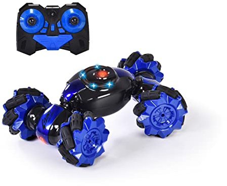 Dickie Toys 201105005 - RC Twist Transformer, RTR - Radiostyrd Bil från Dickie Toys med 2 kanaler, 2,4 GHz, Ljus, Rotations- och Flipfunktion, 27 cm, Från 6 år