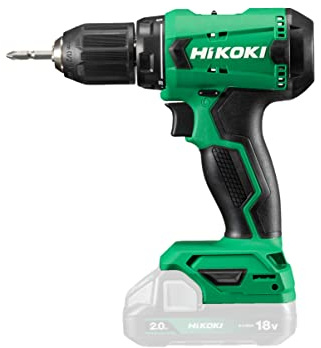 HIKOKI Akku Bohrschrauber, DS18DA (im Karton) (ohne Ladegerät, Akku und Transportkoffer) 18V, Grün Schwarz