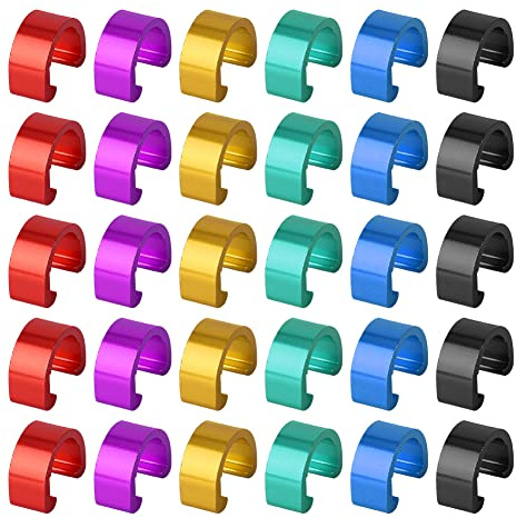 Boucles de câble de vélo en C, 30 pièces Clips de câble de vélo Clip de câble de frein de vélo Guide de tuyau de boîtier de câble de changement de vitesse pour vélo de route