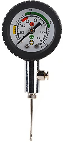 Ball Manometer, Druckmesstisch Manometer, Ballpumpe Fußball,Fussball Pumpe,Ballpumpe Mit Manometer, für Fußball Basketball Volleyball Rugby