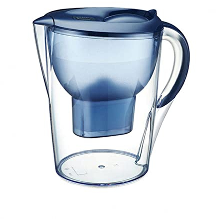 Caraffa Filtrante Porta Del Frigorifero, Caraffa Combinata Filtro Dell'acqua 2,7 Litri, 3 Filtri Avanzati, Riduzione Delle Microplastiche, Cloro, Impurità Del Calcare,A