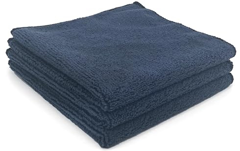 GrooveWasher Mikrofiber rengöringsduk för vinylskivor – 30 cm x 30 cm (3-pack) – premiumkvalitet, extra mjuk, förtvättad, absorberande för användning med skivrengöringslösning och borttagning av damm