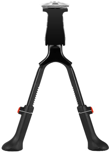SPICIMOMO Adjustable Bike Kickstand with Double Legs - Aluminum Alloy Bicycle Kick Stands for 22-26 Inch Adult Bike, Road Bikes and Electric Bike