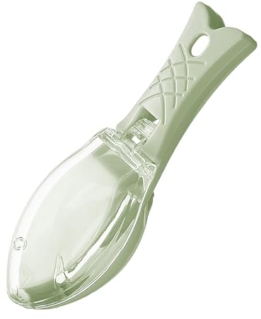 Rumyve Fish Scale Brush Peeler,Quick Fish Scale Remover,Fish Clean Scale Skin Brush Scraping Clean Peeler Scraper(Green)