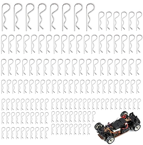 Coppiglia Acciaio Inox 150 Pezzi Coppiglia A Molla, Perni Fissaggio Clip R, 6 Misure R Clips Inox, Coppiglia A Scatto, Spine Di Fissaggio, Perno Con Coppiglia Inox, Per Automobili, Trattori, Officine