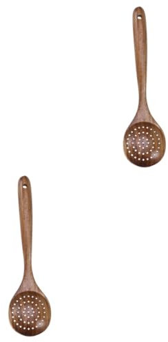 Alipis 2piezas Colador De Natural Utensilio De Cocina Artesanal Resistente Altas Para Escurrir Pasta y Verduras