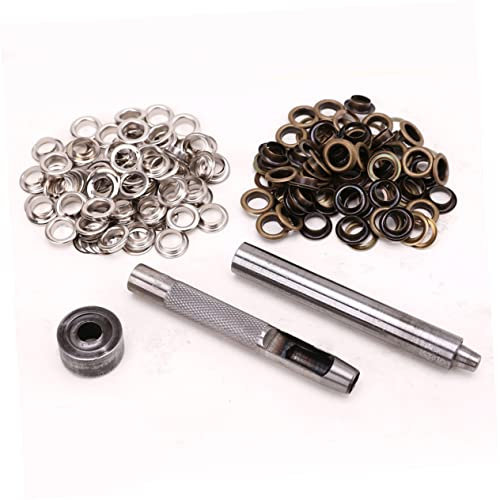 LALAFINA 100set Complete Grommet Kit Eyelet Buttons Brass Eyelets Jewelry Making Supplies Multipurpose for Shoes Crafts