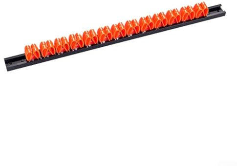 EasyByMall Portautensili da parete per cacciavite e chiavi inglesi, per un'efficiente conservazione in officina (arancione)