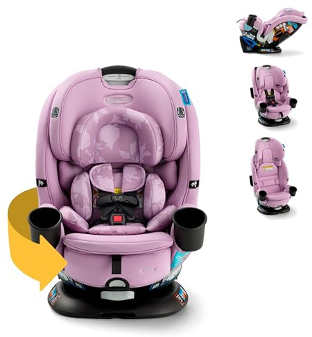 Graco Turn2Me 3-in-1 Rotating Convertible Car Seat, Lilac Mod