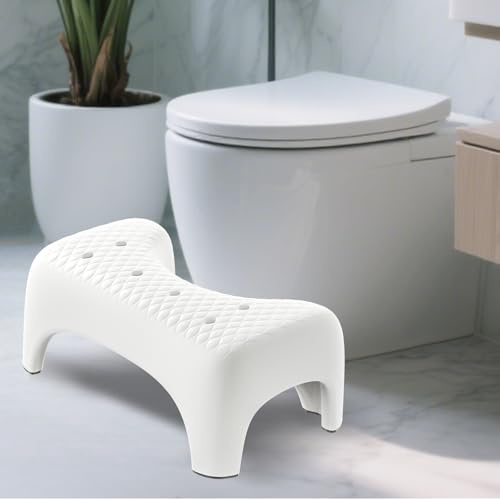 WWFFEN Toilettenhocker Erwachsene, 18cm perfekte Höhe klohocker Squattypotty Rutschfester Oberfläche, Ergonomischer klohocker Badezimmer Toilettenhocker Gesunde Sitzhaltung Gesunde Darmentleerung