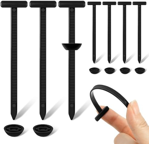 100 Pezzi Nylon Universal Cable Tie Buckle, Fascette Stringicavo Autobloccanti, Fascette Plastica Universali per Auto, Cavi e Riparazioni Domestiche