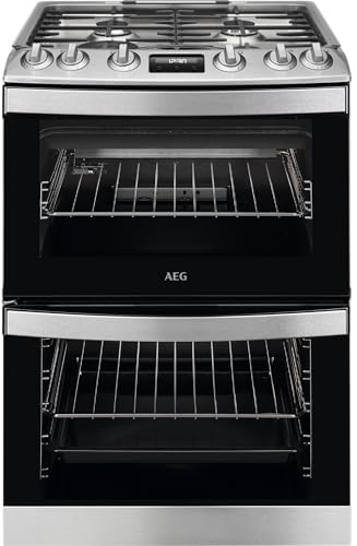 AEG Cooker with Gas Hob CGB6131ACM Energy Rating A