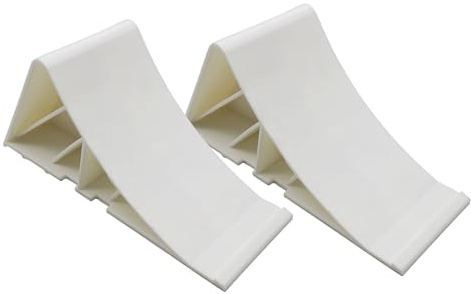 trailer parts4u 2X Tripus Unterlegkeile UK10 weiß Set Bremskeil Keil für Anhänger Hemmschuh 1225665