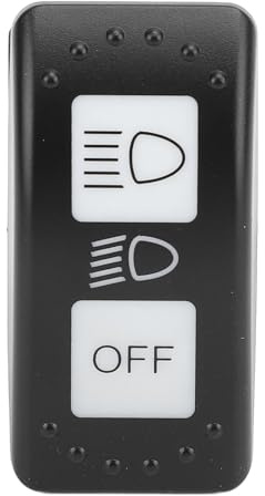12V Lichtschalter für Scheinwerfer, 8 Pin, Blau, Hochwertiger Kunststoff, Schnelle Reaktion - Verbessert Fahrzeugbeleuchtung, Einfache Montage, Sicheres Fahren bei Nacht