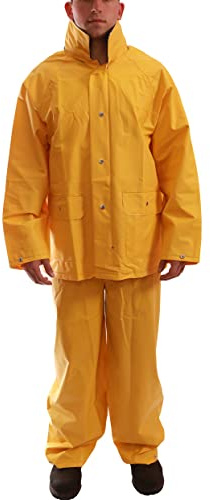 Tingley Comfort-Tuff S63217 2-Piece Rain Suit, 2X, Yellow