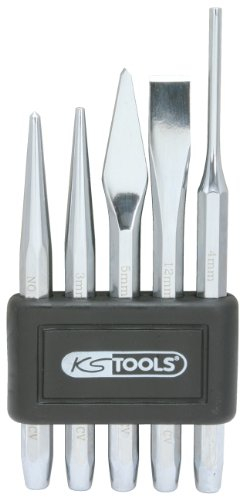 KS Tools 156.0160 Durchtreiber-, Meißel- und Körner-Satz, 5-tlg.