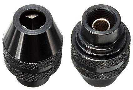 Bestgle 2 Piezas 4486 Portabrocas sin Llave Cambio para Electric Grinder Tool 0,4-3,4 mm de Metal Negro Multiherramienta