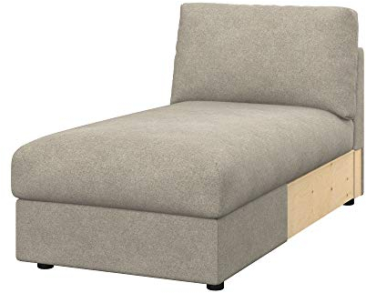 Soferia Überzug Kompatibel Mit Vimle Bezug Schonbezug Chaiselongue-Bezug Husse Fleckschutz Kratzfest Robust Strong Taupe Beige