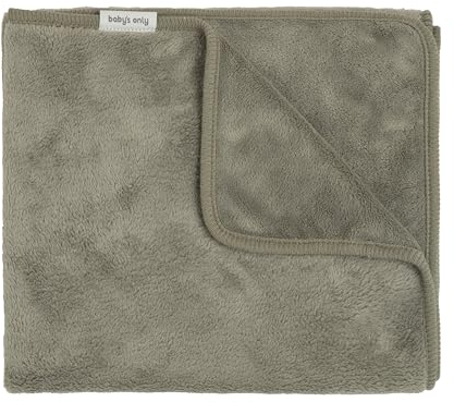 Baby's Only - Babydecke Cozy - Baby Bettwäsche - Für kältere Tagen - Wiege und den Kinderwagen - aus Teddy-Stoff - Für Jungen und Mädchen - Urban Green - 70x95 cm