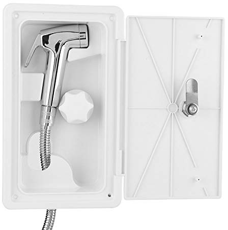 RV-Duschbox, Außenduschbox, Heiß-Kalt-Schalter mit 2 Schlüssel-Kit für Marineboot-Wohnmobil-Wohnwagen
