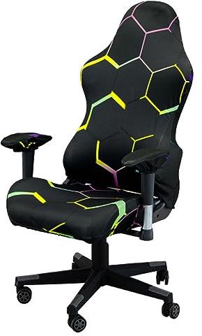 Beieyosu Fundas para sillas de Juego, con Funda para reposabrazos, elásticas Lavables a máquina para Videojuegos de Ordenador Fundas para sillas de Oficina,B