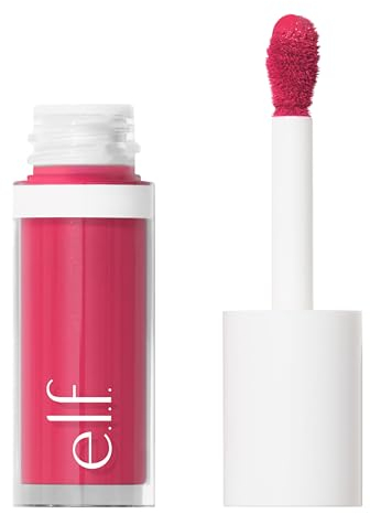 e.l.f. Camo Liquid Blush, Long-Lasting Liquid Blush For High-Pigment Colour, Creates A Soft, Dewy Finish, Vegan & Cruelty-Free, Comin' In Hot Pink