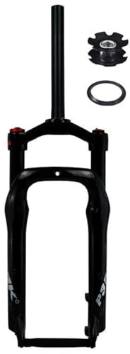 Fett Mountain Front Gabel Fahrrad Luft Federgabel 20 X 4.0 Zoll Schneestrand Gabel Federweg 120mm 28.6mm Gerade Rohr QR 135*9mm Vorderradgabel Manuelle Lockout XC AM ( Color : Black glossy , Size : 20