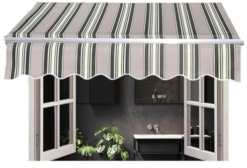 markisenstoff fertig genäht Kommerzielle Sunsetter-Ersatzteile für einziehbare Markisen, Markisen-Ersatzstoff mit UV-Schutz für Terrassen, Balkone, Cafés, Restaurants, Pergola, Sonnenschutz-Abdeckung,