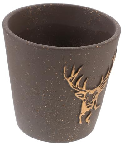 BESPORTBLE 1stück Brauner Und Goldener Sukkulenten-blumentopf Afrikanischen Elementen Dekorative Vase Für Zuhause Balkon Und Garten Für Kaktus Und Sukkulenten