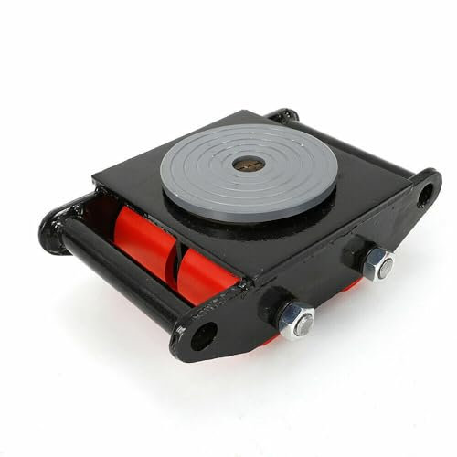 EurHomePlus 6T Transportfahrwerk 360° Drehung Industrial Machine Skates Schwerlastrollen Drehplatte Möbeltransporthilfe Transportroller