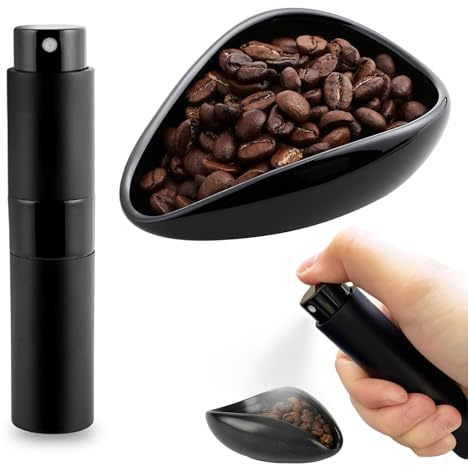 Kaffeebohnen Dosierbecher Set Keramik mit 20ml RDT Sprühflasche | Keramik Dosierbecher mit RDT Sprühflasche Präziser Messung für Gleichmäßiges Brühen Ideal für Kaffeeliebhaber