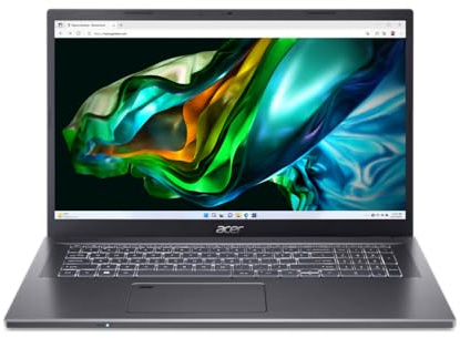 acer Aspire 5, A517-58GM, Laptop, 17.3 Inch 1920 x 1080 Full HD Display 60 Hz, Windows 11, Intel Core i7, 32GB RAM, 1TB SSD, NVIDIA RTX 2050, QWERTZ Keyboard