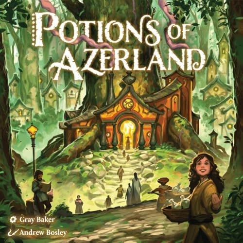Lucky Duck Games: Potions of Azerland | Strategy Game | Gather Resources to Study, Brew and Trade Potions In Your Town | 1-4 Players, Ages 12+