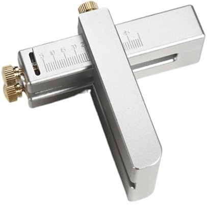 Cutter in pelle Crapping -Alluminio in lega di cinghia di pelle | Attrezzatura artigianale manuale regolabile | Coltello di precisione per manutenzioni per artigianato e hobby