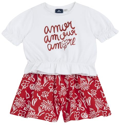 Chicco, Completo Bambina con T-shirt e Pantaloncini, Abbigliamento Neonata e Bambina, Designed in Italy