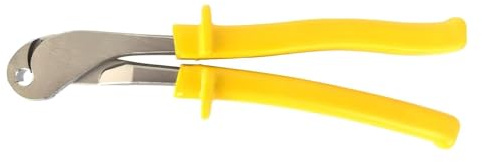 J-Clip-Zange für Käfige, Gabionen, Zaunbau/-reparatur, Drahtclip-Zange mit gebogener Spitze