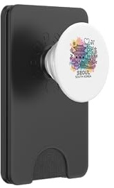 Seoul South Korea Travel Souvenir Minimalist Watercolor Art PopSockets PopWallet for MagSafe