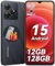 Blackview Telefonos Moviles Android 15, 12GB+128GB /2TB TF, 6,56 90Hz, 5000mAh, 13MP+8MP, 4G Dual SIM Smartphone, Octa-Core/Face ID/Fingerprint/OTG/GPS/Funda de Libres/Movil 3 Años Garantía