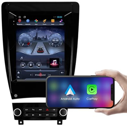 Radio Android 15 para Audi A3 II 8P (2003-2013) - Pantalla táctil de 9,7, Carplay inalámbrico, navegación GPS, Receptor FM, Bluetooth, 5G, WiFi, Sistema de Sonido HiFi.