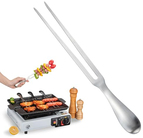 Carving Fork for Meat, 304 Stainless Steel Carving Fork, Ergonomic Handle BBQ Meat Forks for Carving, Roasting, Turkey & Dinner Parties