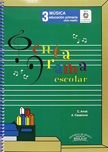 Pentagrama Escolar Música 3: Educación Primaria. Ciclo Medio - 9788480208086