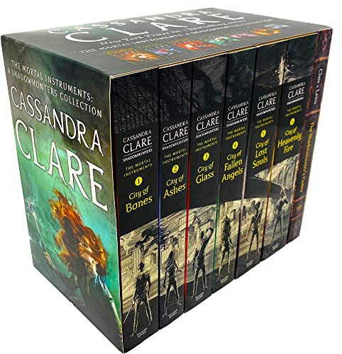 Cassandra Clare The Mortal Instruments 7 Books Collection Set (City of Bones, City of Ashes, City Glass, City of Lost Soul, City of Fallen Angels, City of Heavenly Fire & The Shadowhunter's Codex))