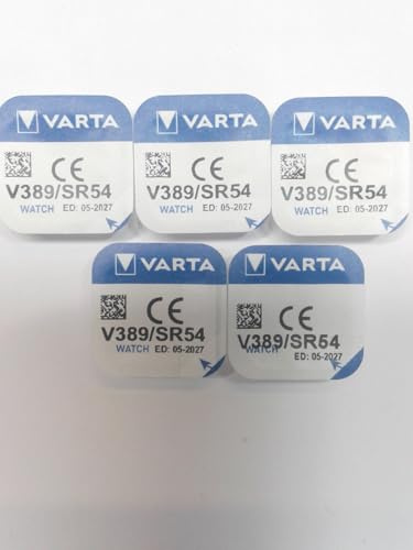 VARTA Piles Bouton Lot de 5 - V389