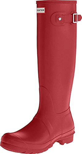 Hunter Stivali originali Tall classic, unisex – adulti in gomma con gambo alto, Colore: rosso, 40 EU