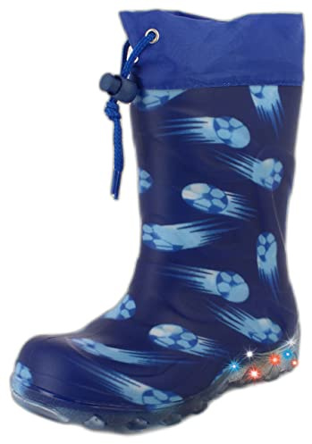 Beck Garçon Fußball Bottes de Neige, Bleu, 31 EU