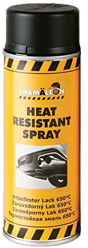 Chamäleon 1K HITZFESTER LACK SCHWARZ SPRAY 1 x 400ml HITZFEST 650°C SPRÜHLACK GRILL OFEN