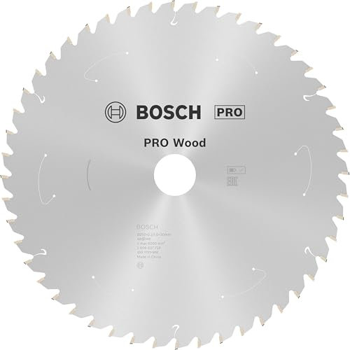 Bosch 1x PRO Wood Kreissägeblatt für Akku-Kapp‑ und Gehrungssägen (für Weichholz, Hartholz, Ø mm, Professional Zubehör Kapp- und Gehrungskreissäge)