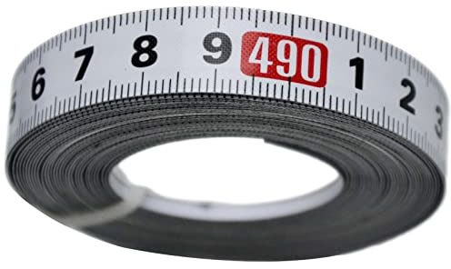 Meichoon DC713 Maßband aus Stahl, 1/2 x 4,9 m, 5 m, links-rechts lesbar